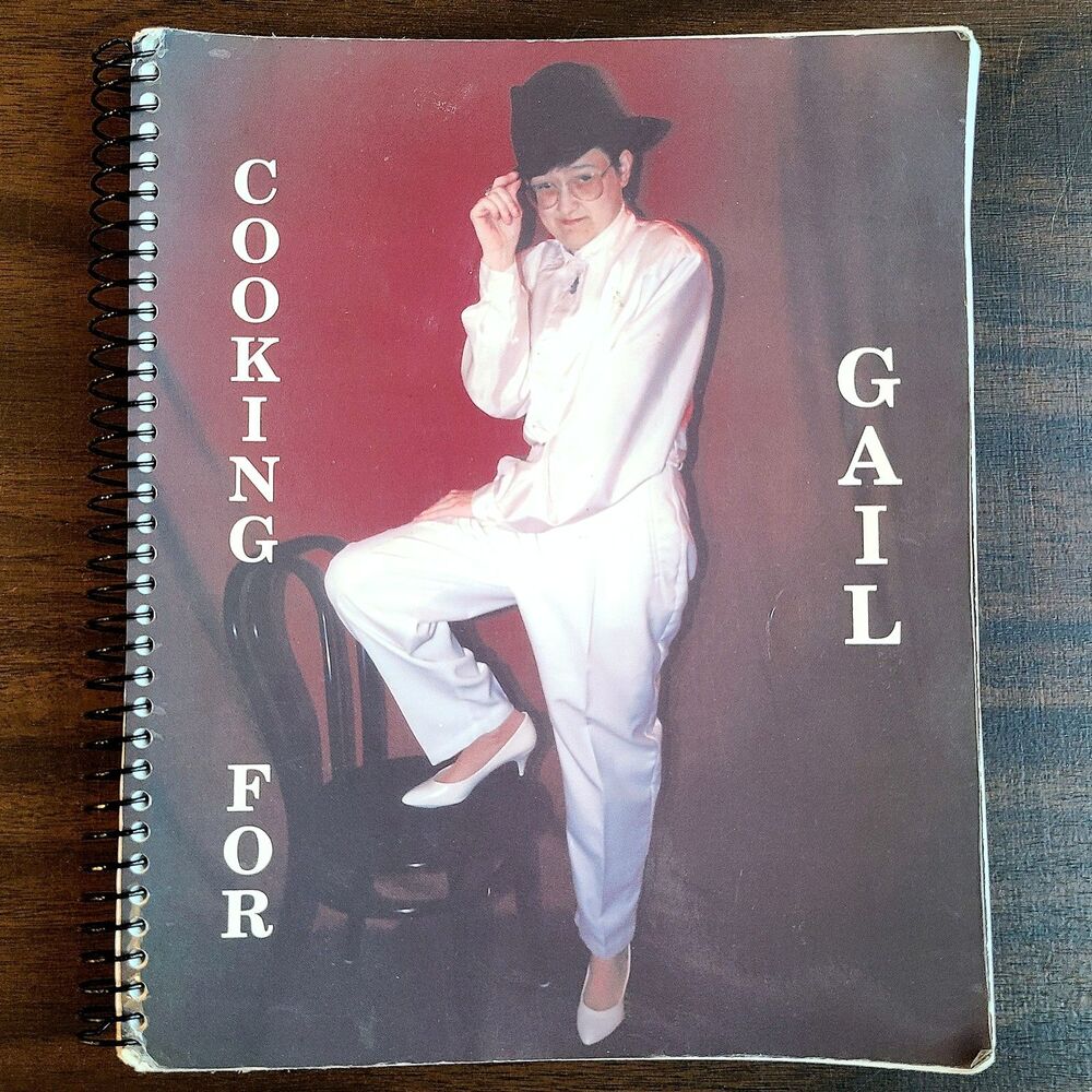 OOAK Community Fundraiser Vintage Spiral Bound Cookbook "Cooking For Gail"